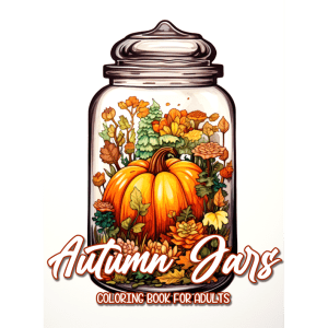 Autumn Jars Coloring Book