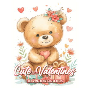 Cute Valentines Coloring Book