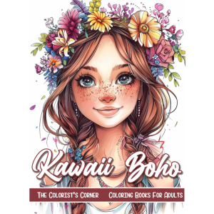 Kawaii Boho Coloring Book
