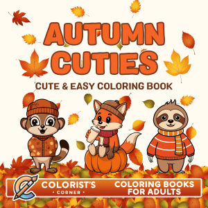 Autumn Cuties Coloring Book