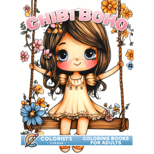 Chibi Boho Coloring Book